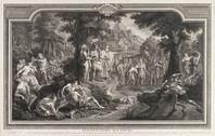 KG 12933
<br/>
Aeneas daalt af naar de onderwereld
<br/>
<em>Surugue, Louis (1686-1762)</em>